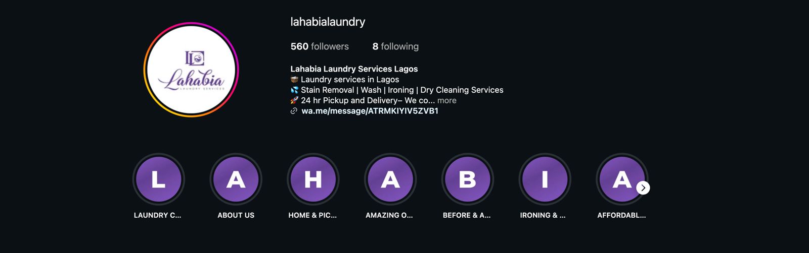 Lahabia Laundry Services: Elevating Brand Presence on Social Media